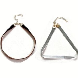 2 choker necklaces 🩶🤎